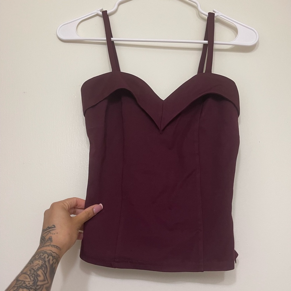 Vintage Style Maroon Tank